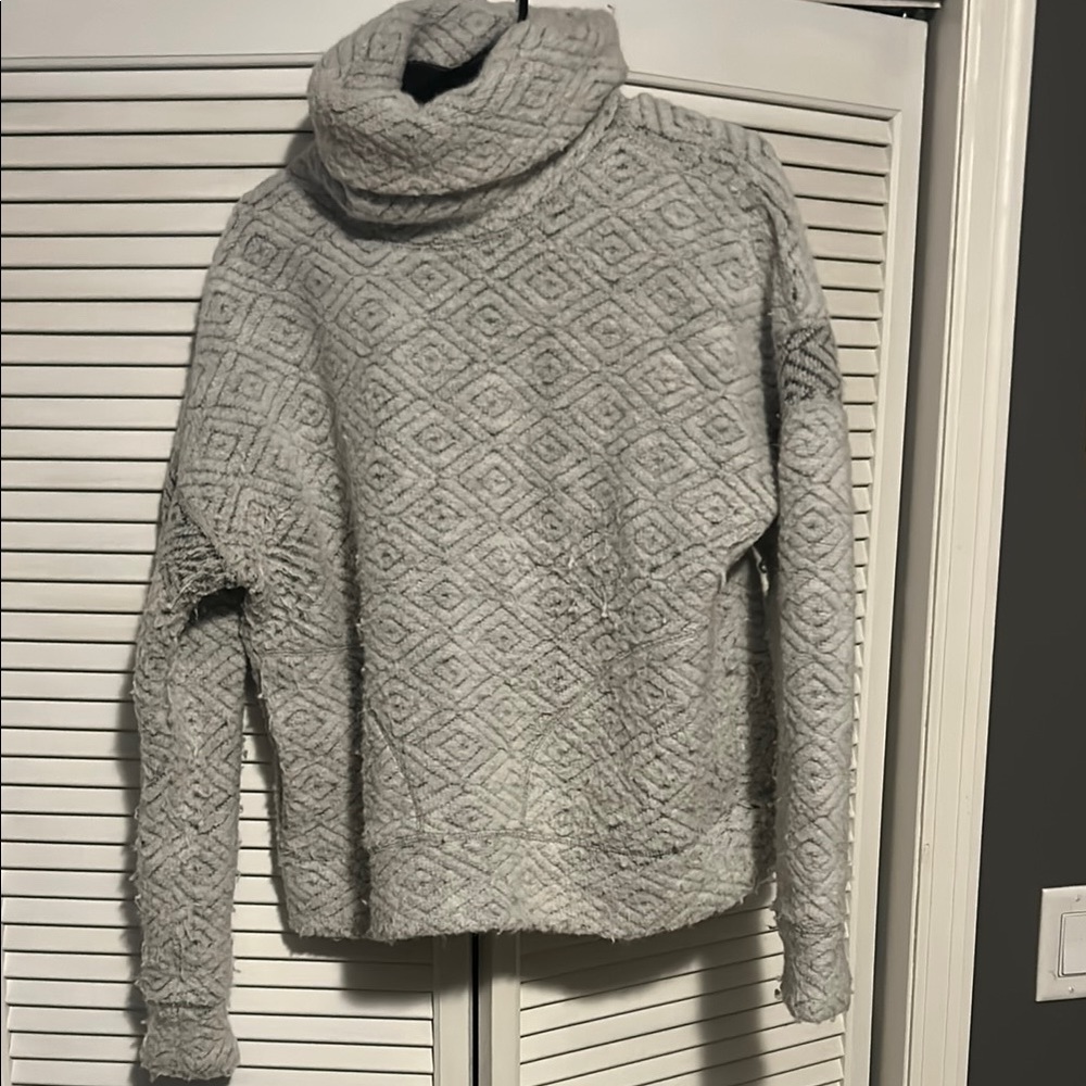 Prana- Cozy Gray Turtleneck Sweater